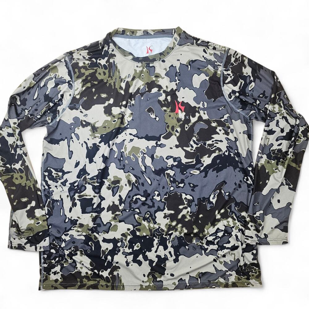 KILLIK Veil Camo Performance Long Sleeve Shirt Mens 2XL Hunting Tactical Stretch